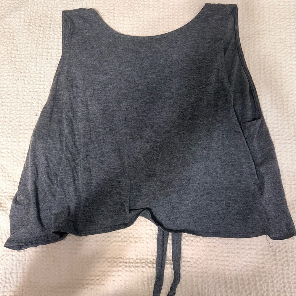 Gray Sleeveless Women's Top